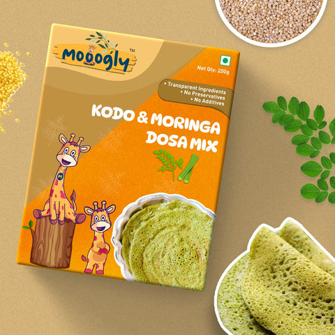 Kodo and Moringa Dosa Mix, Pack of Two (400gms)